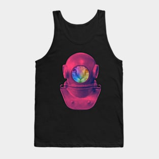 Scuba Diver Cat Tank Top